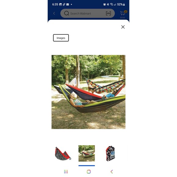 Equip One Person Travel Hammock Lightweight Portable Hammock for One Red Black - Picture 4 of 7